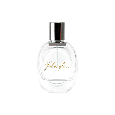 les cosmétiques mis en bouteille par sous-marin à extrémité élevé rectangulaire du parfum 30ml pulvérisent la vente en gros de bouteille en verre de vis d'épaississement de corps de bouteille
