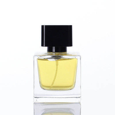 Le Subpackage transparent de bouteille en verre de parfum de place en gros de 30ml 50ml 100ml pulvérisent la bouteille de parfum vide avec le couvercle