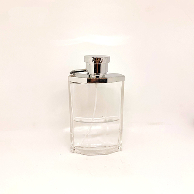 le type créatif de presse de bouteille de verre à bouteilles du parfum 100ml pulvérisent les cosmétiques vides de bouteille empaquetant le kit
