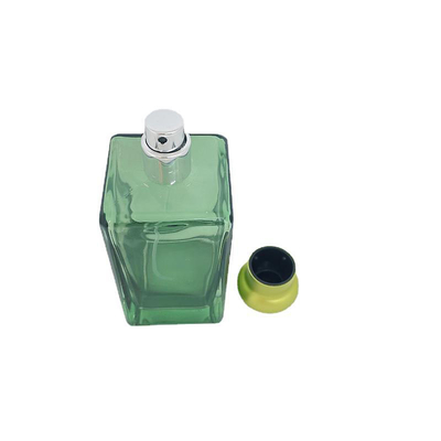 bouteille de parfum 100ml créative avec la bouteille en verre de chapeau de zamac, baïonnette, jet, bouteille vide, emballage de cosmétiques