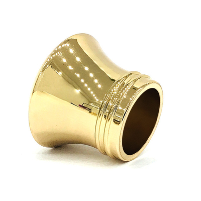 Le visage de miroir classique d'or en métal a fini des capsules de parfum de Zamac