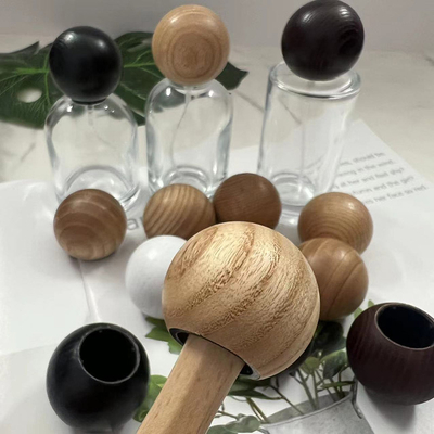 Type en bois solide naturel capsule de boule de parfum
