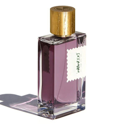 Type en bois solide naturel de cylindre capsule de parfum avec la copie d'or