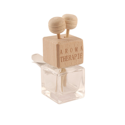 Verre carré de bride de bouche d'air de véhicule de climatisation de voiture avec le chapeau en bois