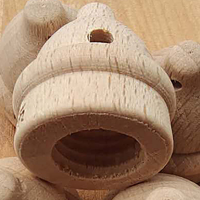 Diamètre de fil de la capsule de parfum d'automobile de chapeau en bois de hêtre d'Aromatherapy de parfum 12mm autour du type de chapeau personnalisable