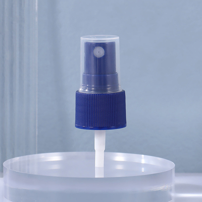 Le chef de jet bleu de parfum, chef mis en bouteille portatif et sous de pompe, 18 dents, parfument la bouteille, pulvérisent la tête