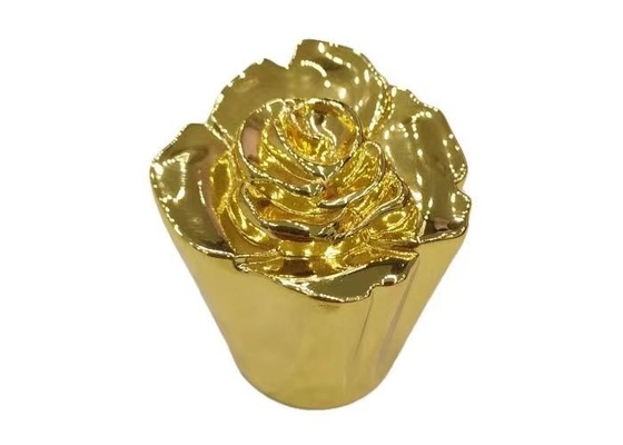 Bouchon de bouteille de parfum romantique en forme de rose Bouchon de parfum en alliage de zinc de fleurs personnalisé