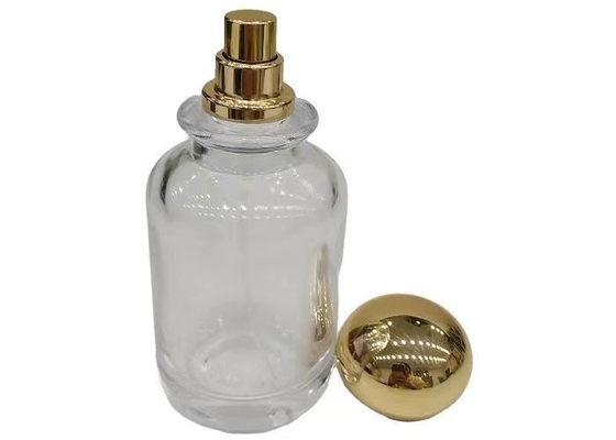 Couvercle de parfum Zamak en or rond personnalisé de style simple