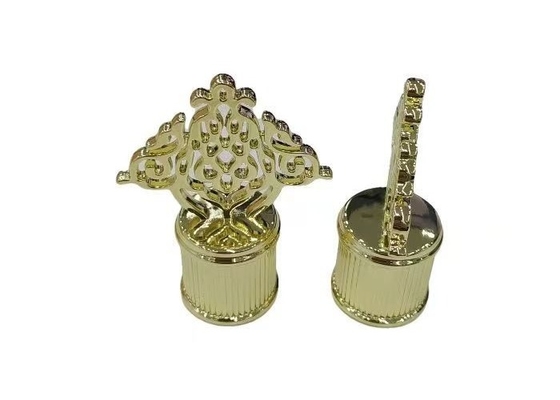 Produit haut de gamme Couvercle de bouteille de parfums Caps métalliques Design Couvercles de parfums en alliage de zinc