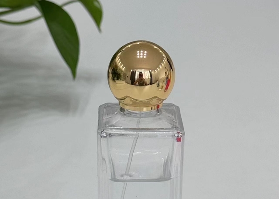 Bouchon métallique en forme circulaire en alliage de zinc pour parfums Zamak Bouteille de parfums en verre