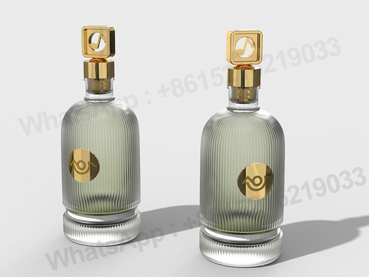 Capsules de parfum Zamak personnalisées en fonte circulaire / carrée / rectangulaire avec finition de surface matte