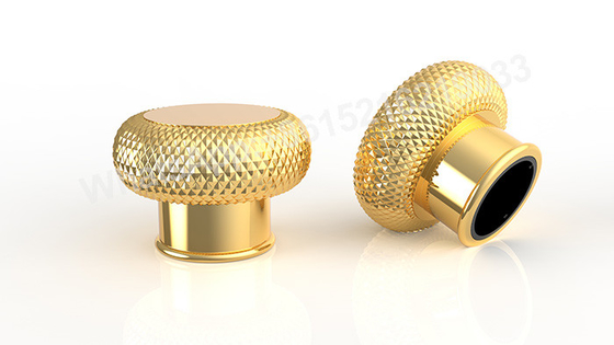 Capsules de parfum Zamak en or et en argent fabriquées avec une technologie de coulée sous pression de précision