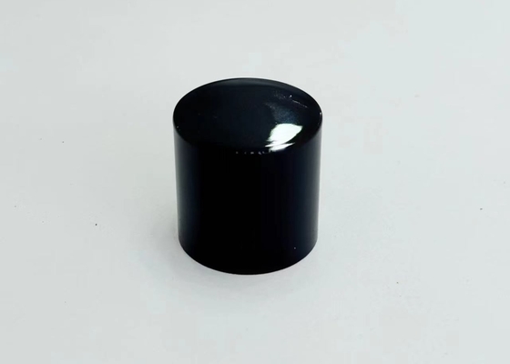 Capuchon de parfum métallique au zinc noir brillant de haute qualité pour la présentation de parfums personnalisés
