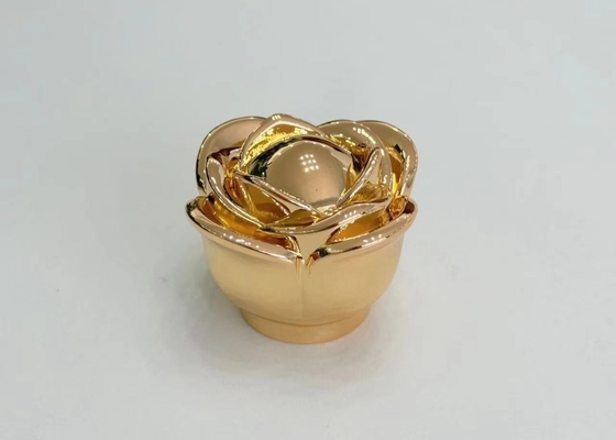 Bouteille de parfum en alliage de zinc en forme de fleur Bouchons de bouteille de parfum avec logo personnalisé