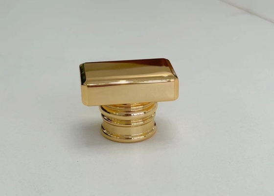Capsules de parfum Zamak en or en forme de T en alliage de zinc pour emballages de parfums personnalisés