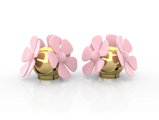 Logo personnalisé en forme de fleur Zamak Caps de parfum en alliage de zinc Couvercles de parfum