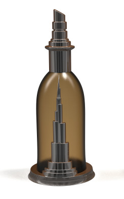 Des boucles de parfum Zamak de design exquis couvrent le parfum Zinc