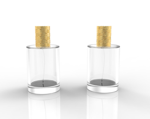Logo personnalisé en forme de cylindre Zamak Caps de parfum d'alliage de zinc Caps de parfum