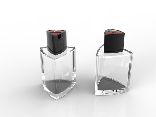 Bouteilles de parfums en alliage de zinc pour emballage de soins de la peau avec logo personnalisé