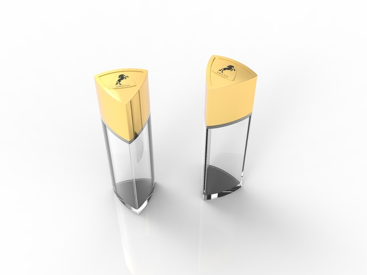Couvercle de parfum métallique d'or et de zinc personnalisable pour améliorer la présentation du parfum