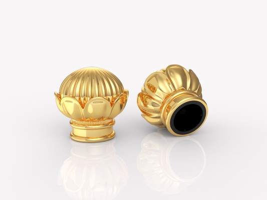 Des bouchons de parfums Zamak écologiques personnalisés dans différents styles pour un emballage durable