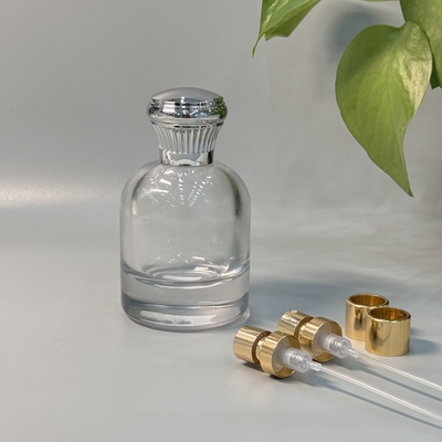 Capsules de parfum Zamak de couleur argentée personnalisées pour votre propre emballage de parfum personnalisé