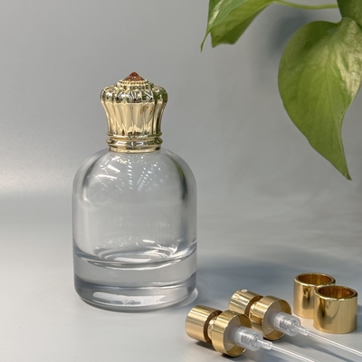 Capsules de parfum Zamak en alliage de zinc de couleur or pour un emballage de parfum durable et élégant