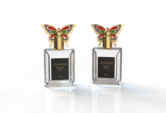 Capsules de parfum Zamak écologiques en forme de papillon pour les solutions d'emballage de parfums