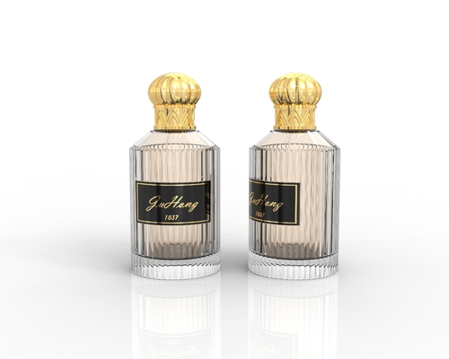 Couvercle de parfum métallique en alliage de zinc Zamak rond poli