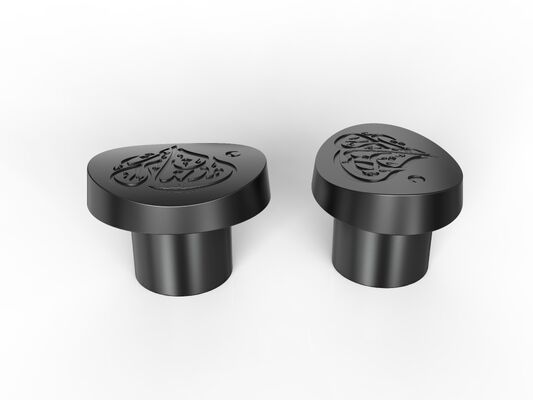 Bouteille de parfum en forme de T de haute qualité en usine Bouchettes de bouteille de parfum en alliage de zinc Couvercle de bouchon