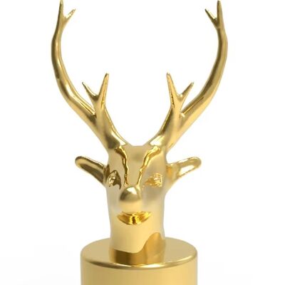 Capsules de parfum Zamak en forme de cerf à bout chaud FEA 15 Zinc Nouveau design Capsule de parfum en forme de moule existant