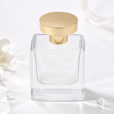 Cap de bouteille de parfum Zamak électroplaqué en finition miroir avec compatibilité FEA 15 et ajustement anti-fuite