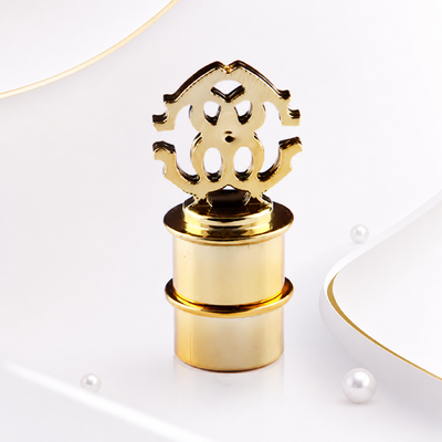 Bouchon de parfum Zamak personnalisable avec joint hermétique et diamètre intérieur de 15 mm pour les bouteilles de parfum de luxe