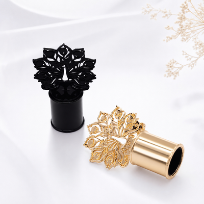 Capuchon de parfum en métal de luxe avec une construction Zamak de qualité supérieure et un ajustement à l'épreuve des fuites