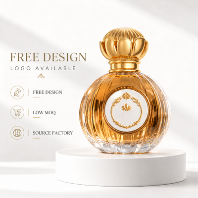 Bouchon de parfum en zamac plaqué or avec design personnalisable et procédé de moulage sous pression pour flacons de parfum de luxe