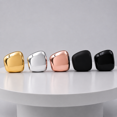 Bouchon de parfum en alliage de zinc, forme carrée, or, argent, or rose, noir, logo personnalisé, couvercle de bouteille de parfum en métal OEM pour flacon de parfum