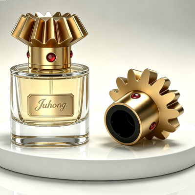 Bouchon de parfum Zamac en forme d'engrenage
