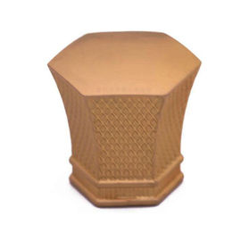 Meurent le chapeau de parfum en métal de forme de fleur de fonte, capsules adaptées aux besoins du client par couleur d'or