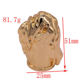 Chapeau en alliage de zinc de parfum de Zamac de cheval animal pour la bouteille de parfum rechargeable