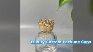 Bouchons de bouteilles de parfum Zamac personnalisés de luxe pour marques haut de gamme