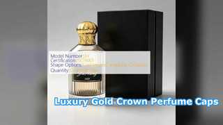 Capsules de parfum de luxe Gold Crown pour une marque de parfum haut de gamme