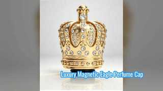Bouchon de Parfum Magnétique Aigle de Luxe Plaqué Or