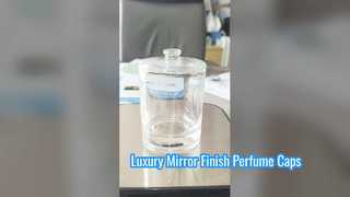 High Gloss Oval Zamac Perfume Cap 