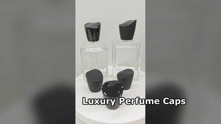 Bouchon de parfum en zamac irrégulier haut de gamme noir